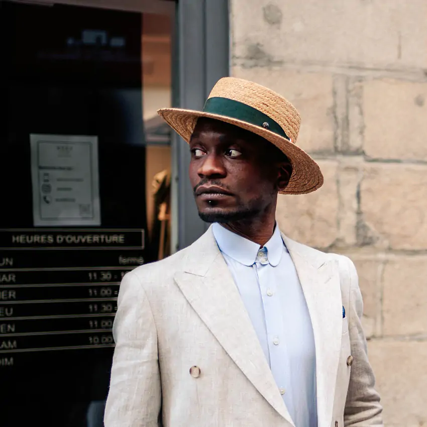 choisir chapeau homme canotier sapeur paris