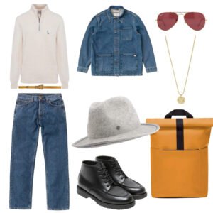 chapeaux français Look Chapeau Fedora Feutre