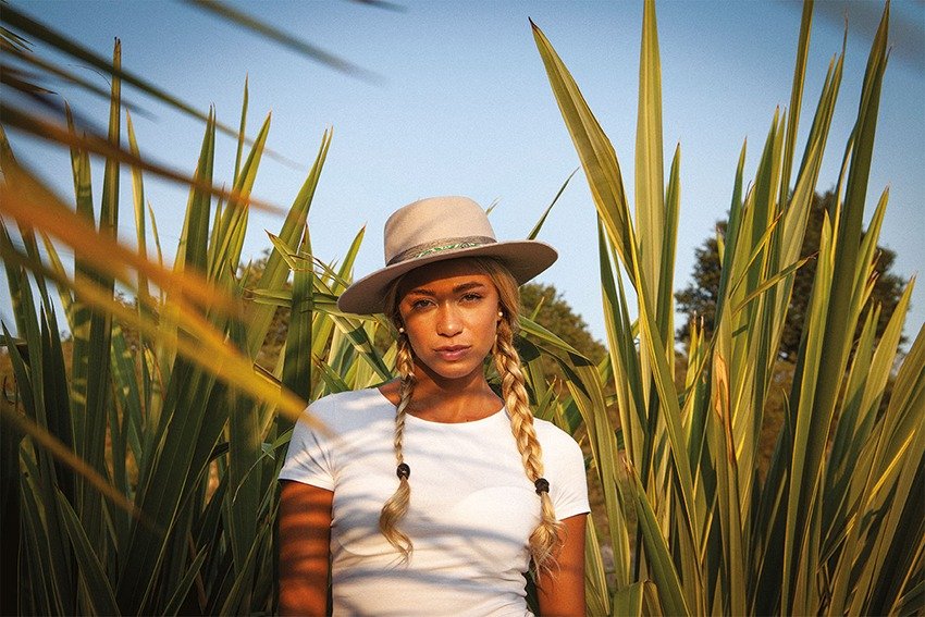 chapeau été méditerranéen feutre reflet nature garniture