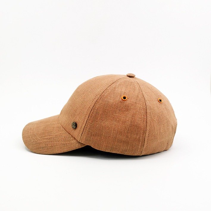 Casquette en lin nude – DAVY