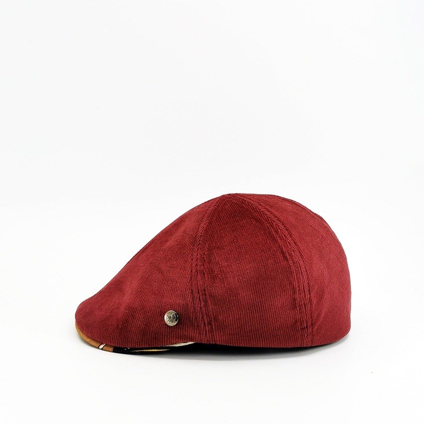 Béret casquette velours bordeaux- VIC