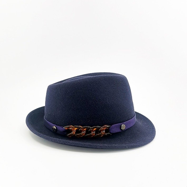 Chapeau trilby marine – SIMON
