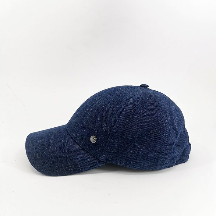 Casquette lin bleu 6 panel – ASAF