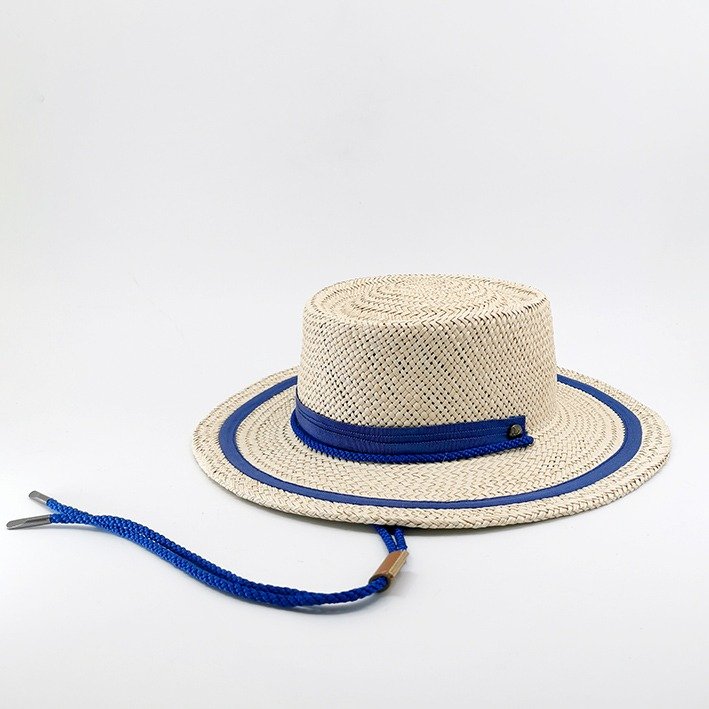 Canotier blanc en paille – AXEL