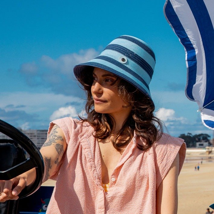 Chapeau cloche rayé – BETSY