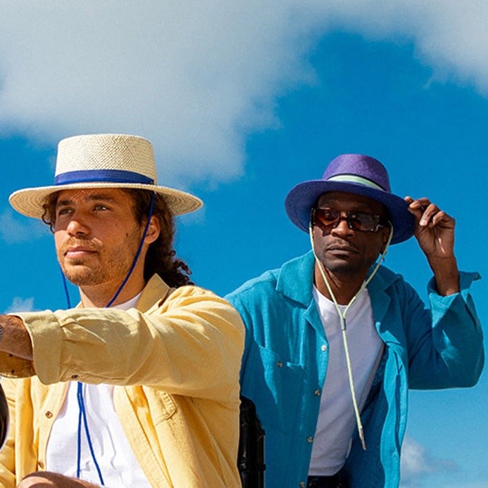 Chapeau paille bleu – SIMON