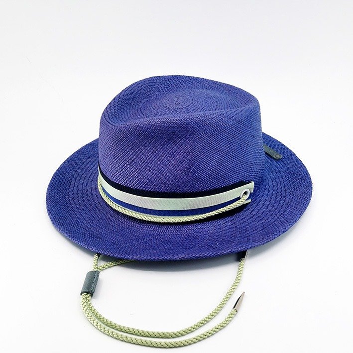 Chapeau paille bleu – SIMON