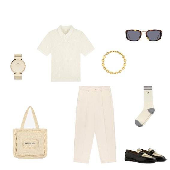 Look blanc casquette 5 panel made in france