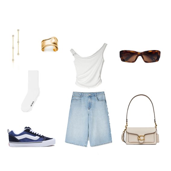 look femme bermuda jean