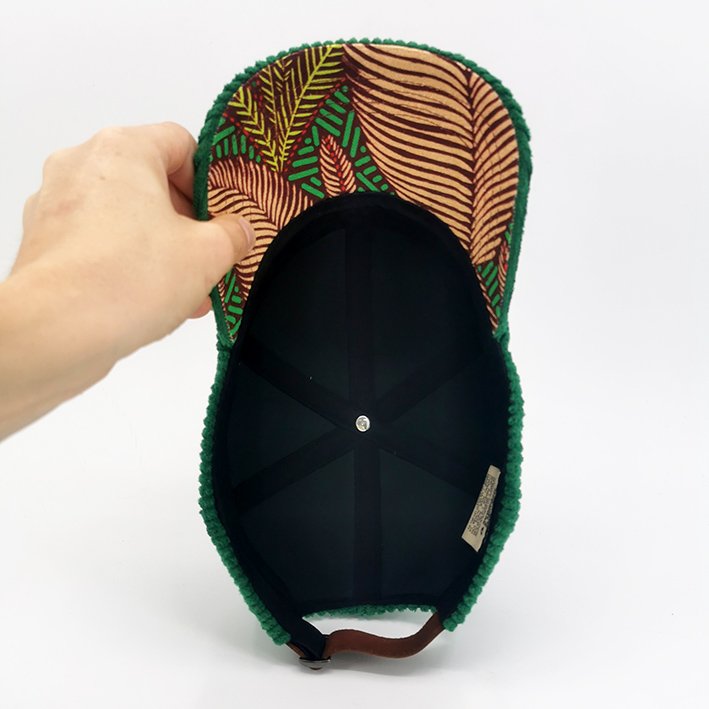 Casquette velours vert  – DAVY