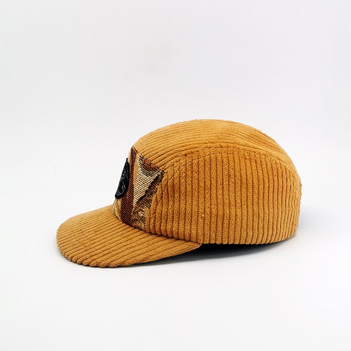 Casquette 5 panels velours jaune – RAFF