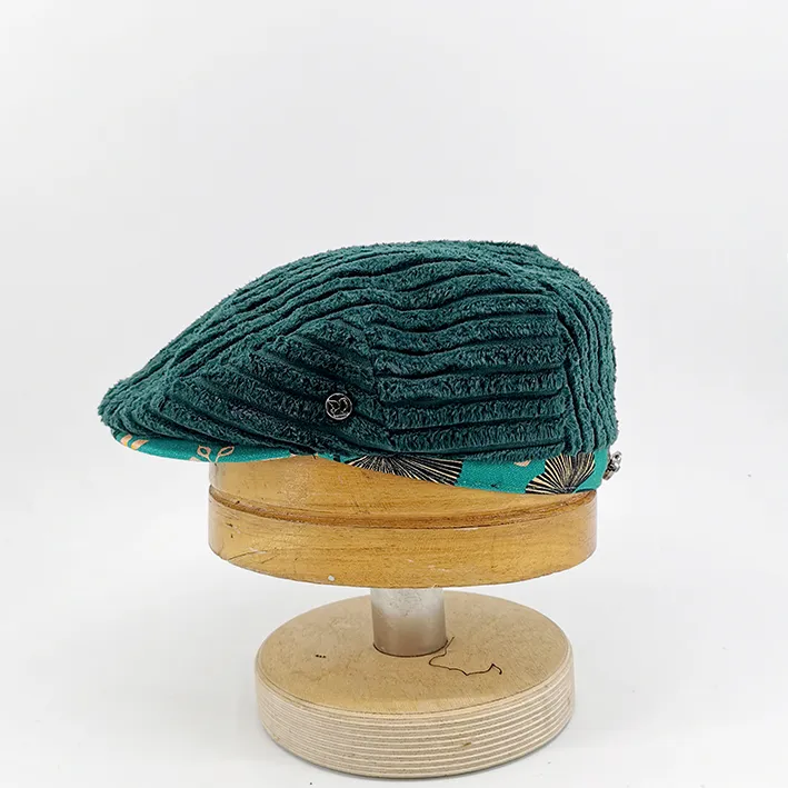 Casquette béret velours vert – ENZO