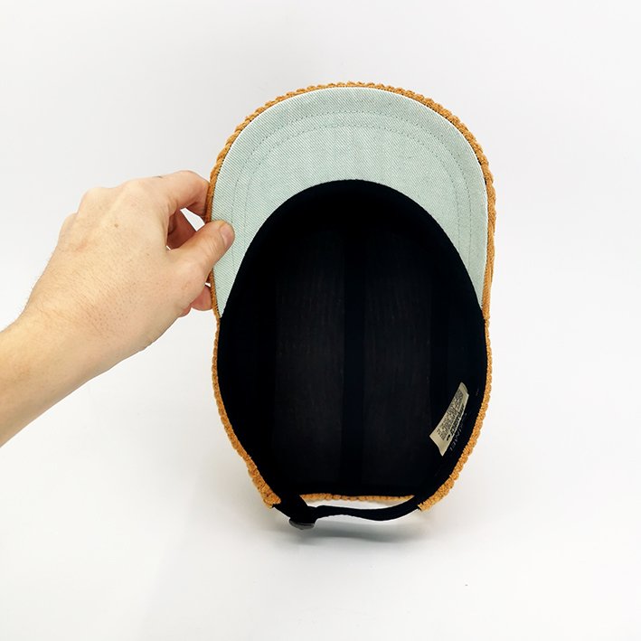 Casquette 5 panels velours jaune – RAFF